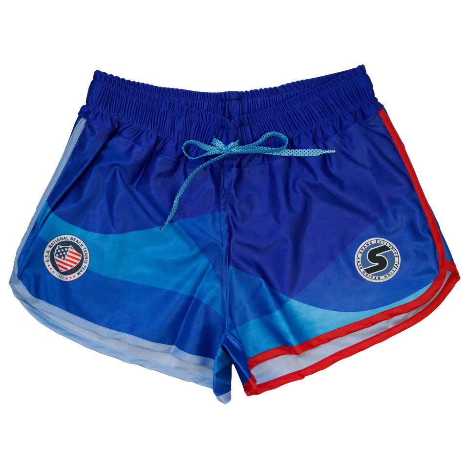 sxy-women-s-team-usa-wave-short-short-de-beach-tennis-femme image 1