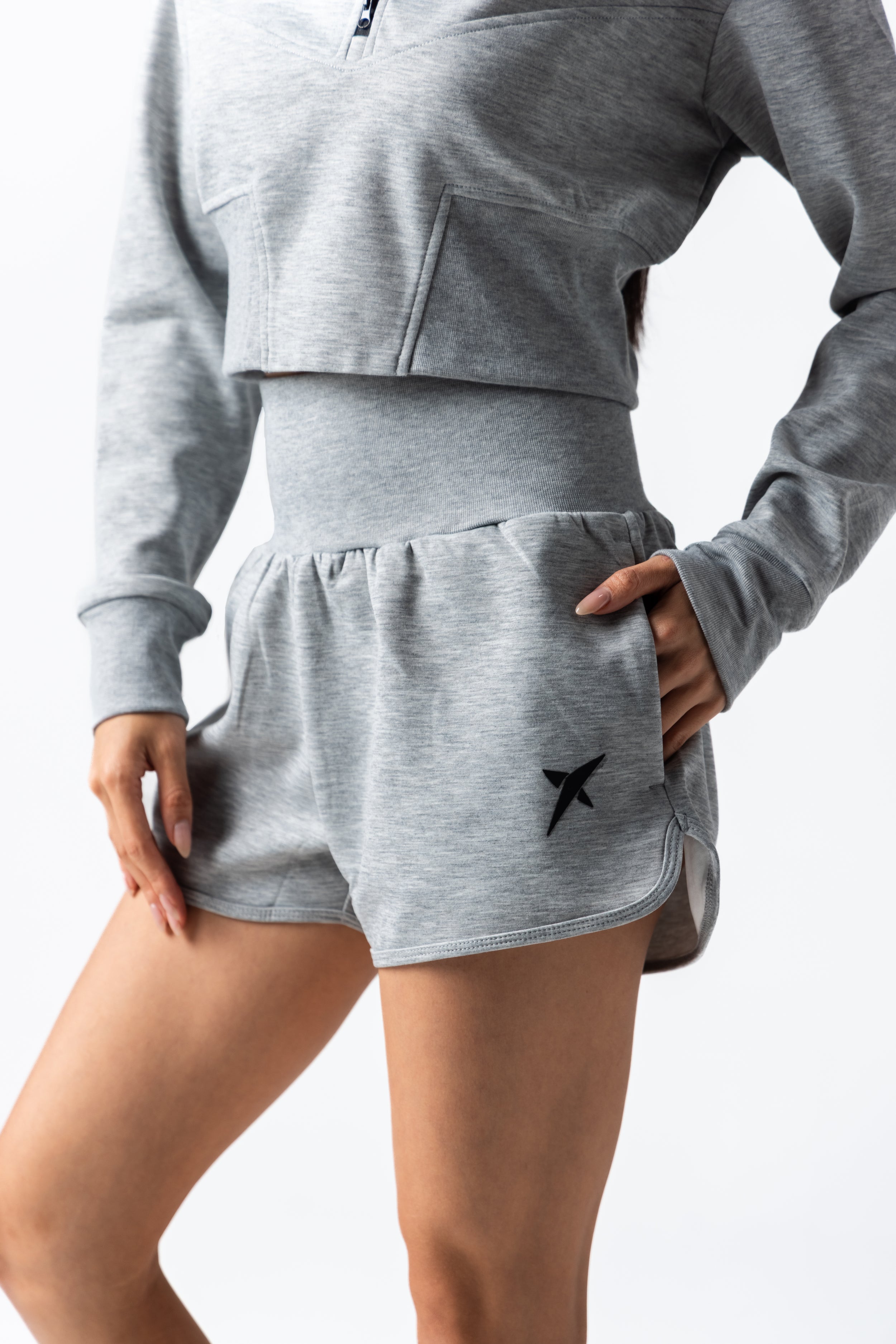 drop-shot-flight-shorts-short-padel-femme-taille-haute-air-layer image 2
