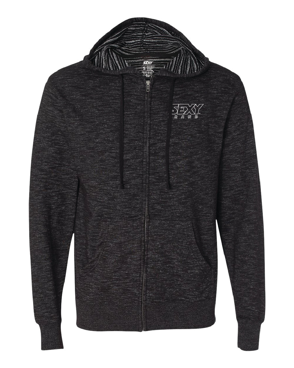 sxy-men-s-south-of-the-border-sweat-capuche-zipp-baja-black image 1