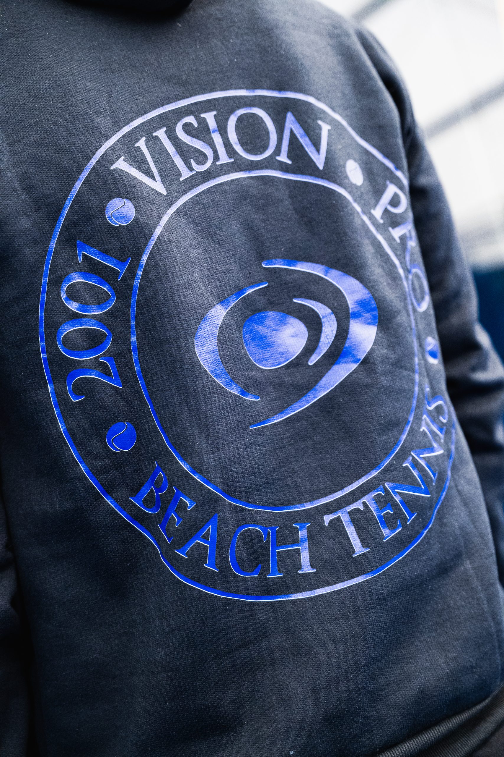 vision-beacher-sweat-unisexe-noir-beach-tennis-coton-polyester image 5
