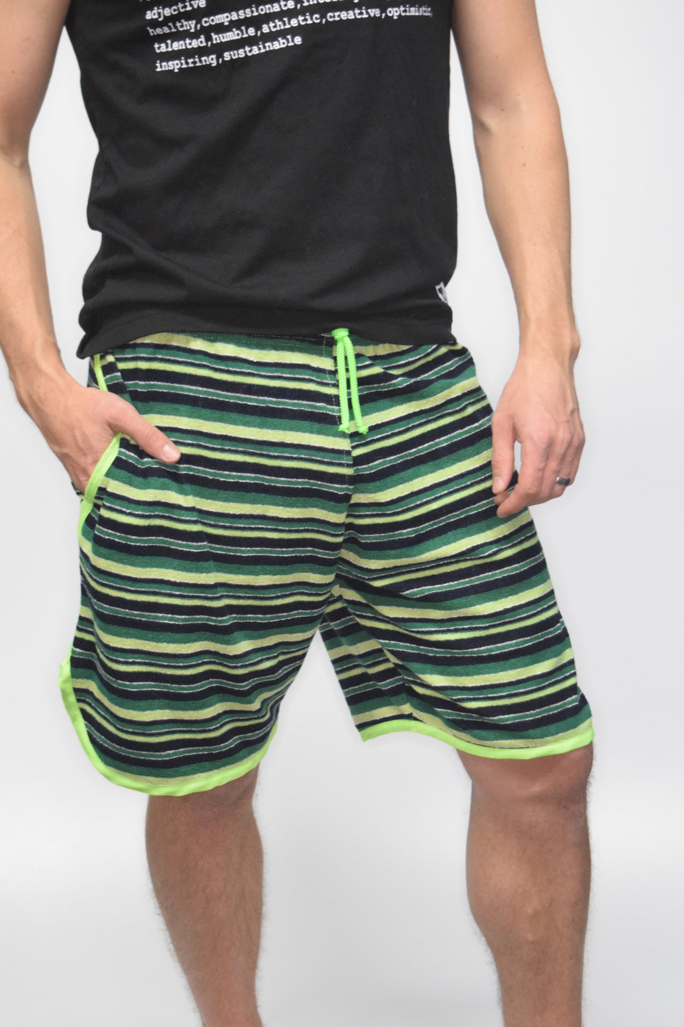 sxy-terry-cloth-short-homme-vert image 1