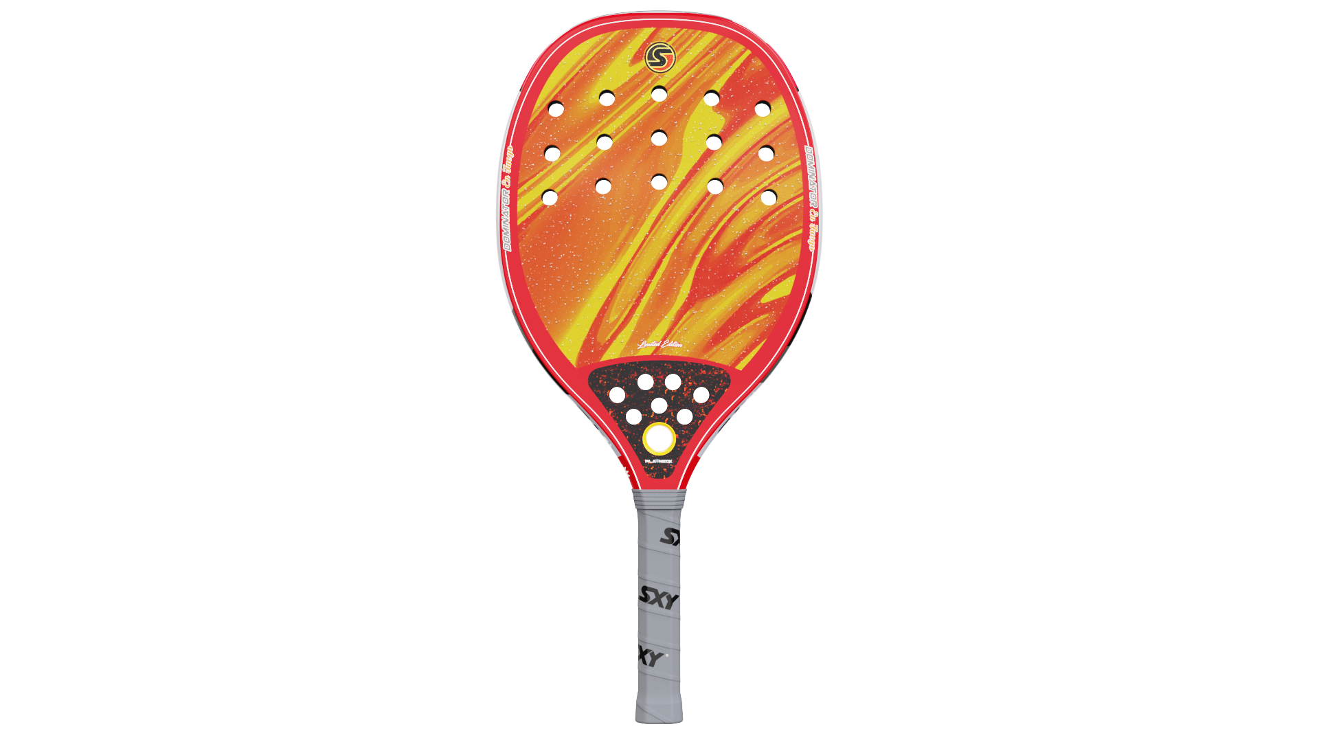 sxy-the-dominator-en-fuego-raquette-beach-tennis-pro-carbone-kevlar image 2