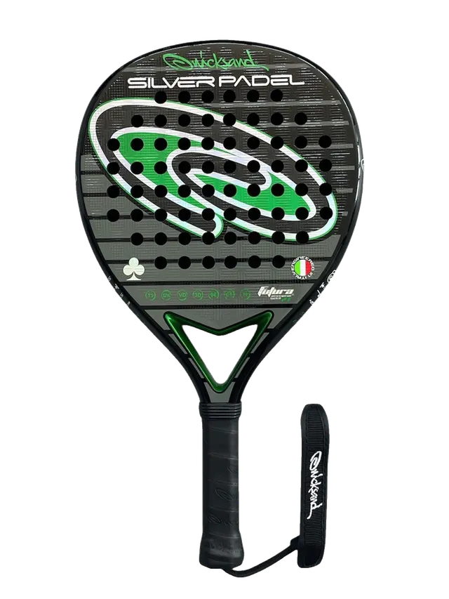 quicksand-silver-padel-k12-raquette-de-padel-carbone-12k image 1