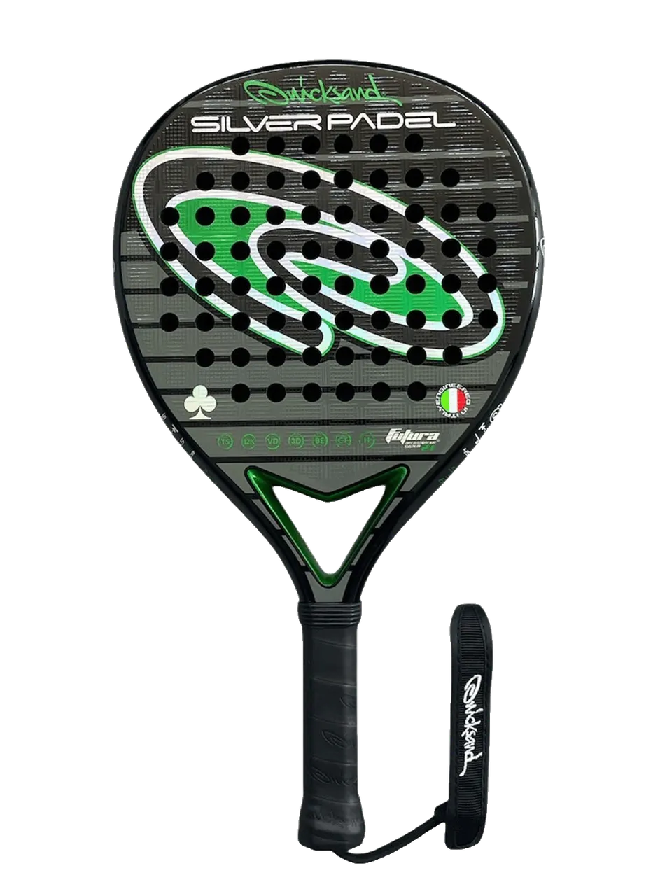 quicksand-silver-padel-k12-raquette-de-padel-carbone-12k image 1