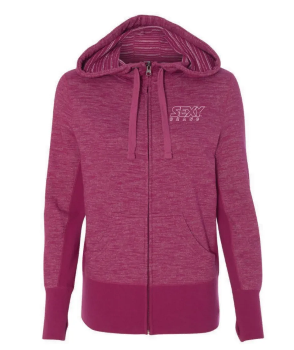 sxy-south-of-the-border-hoodie-zip-baja-brilliante-rosa image 1