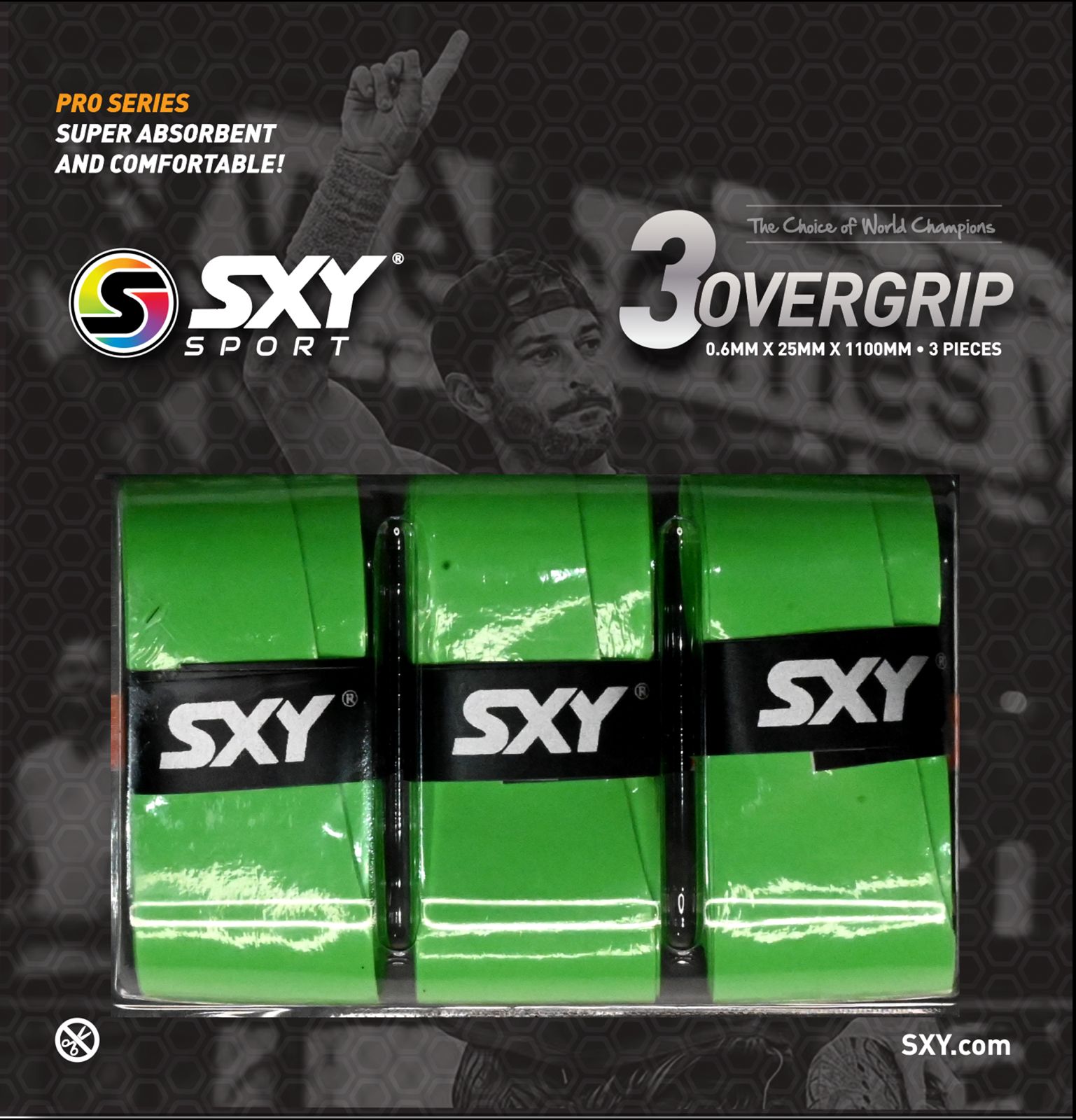 sxy-pro-series-overgrip-beach-tennis-pack-de-3 image 2