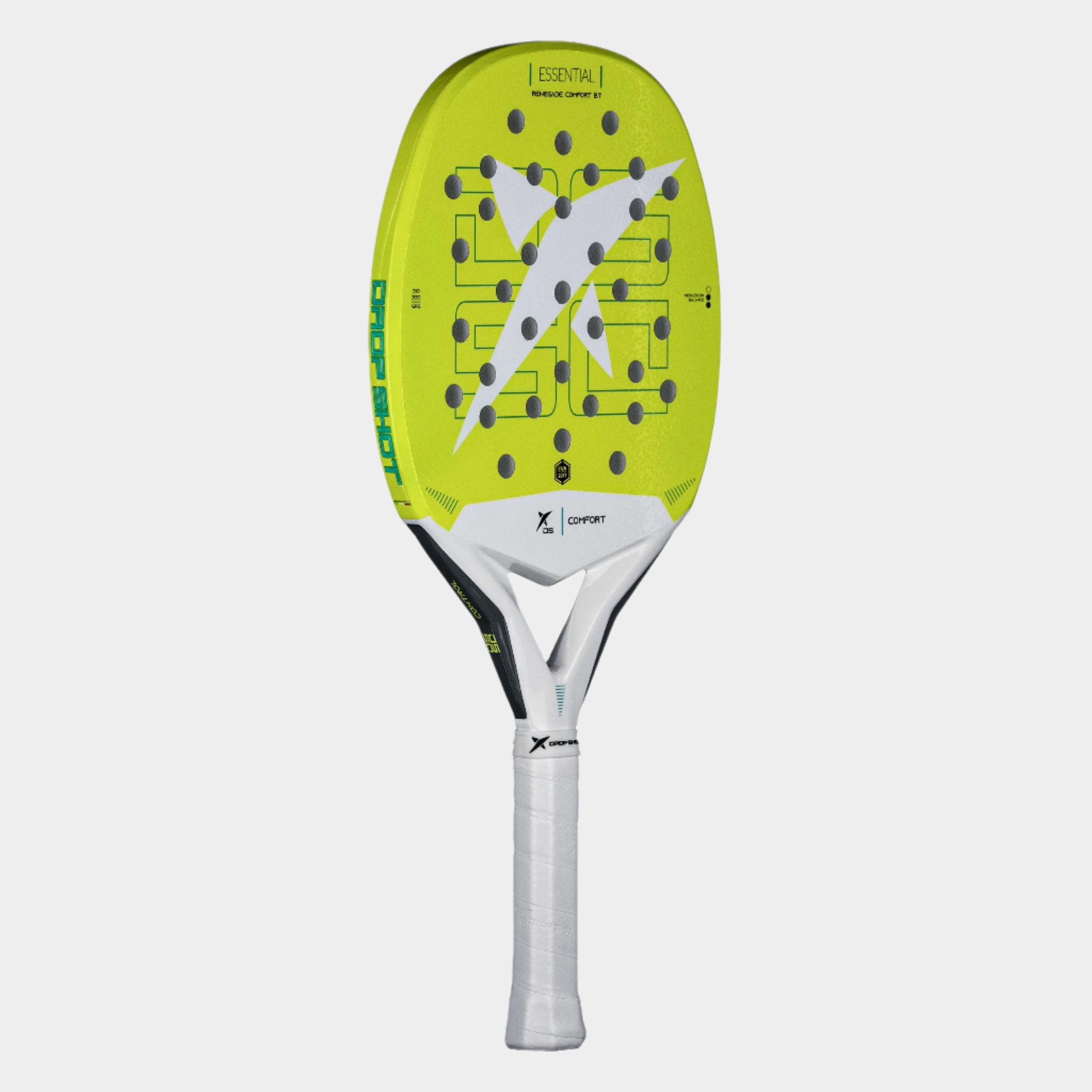 drop-shot-renegade-comfort-yellow-raquette-beach-tennis image 2