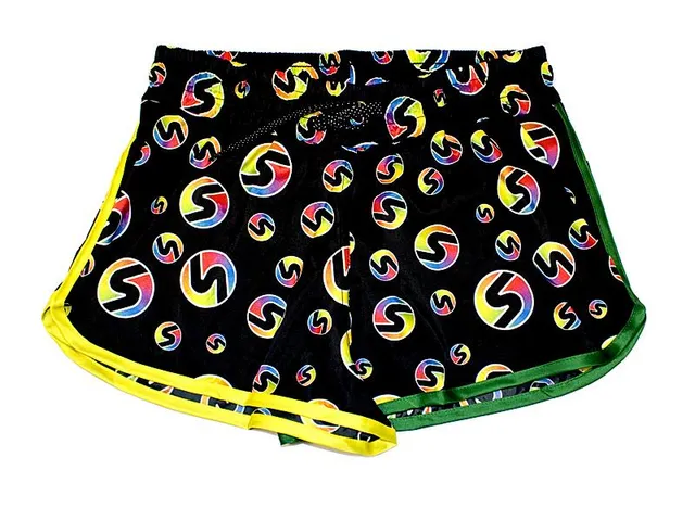 sxy-retro-s-competition-short-femme-beach-tennis-jaune-vert image 1