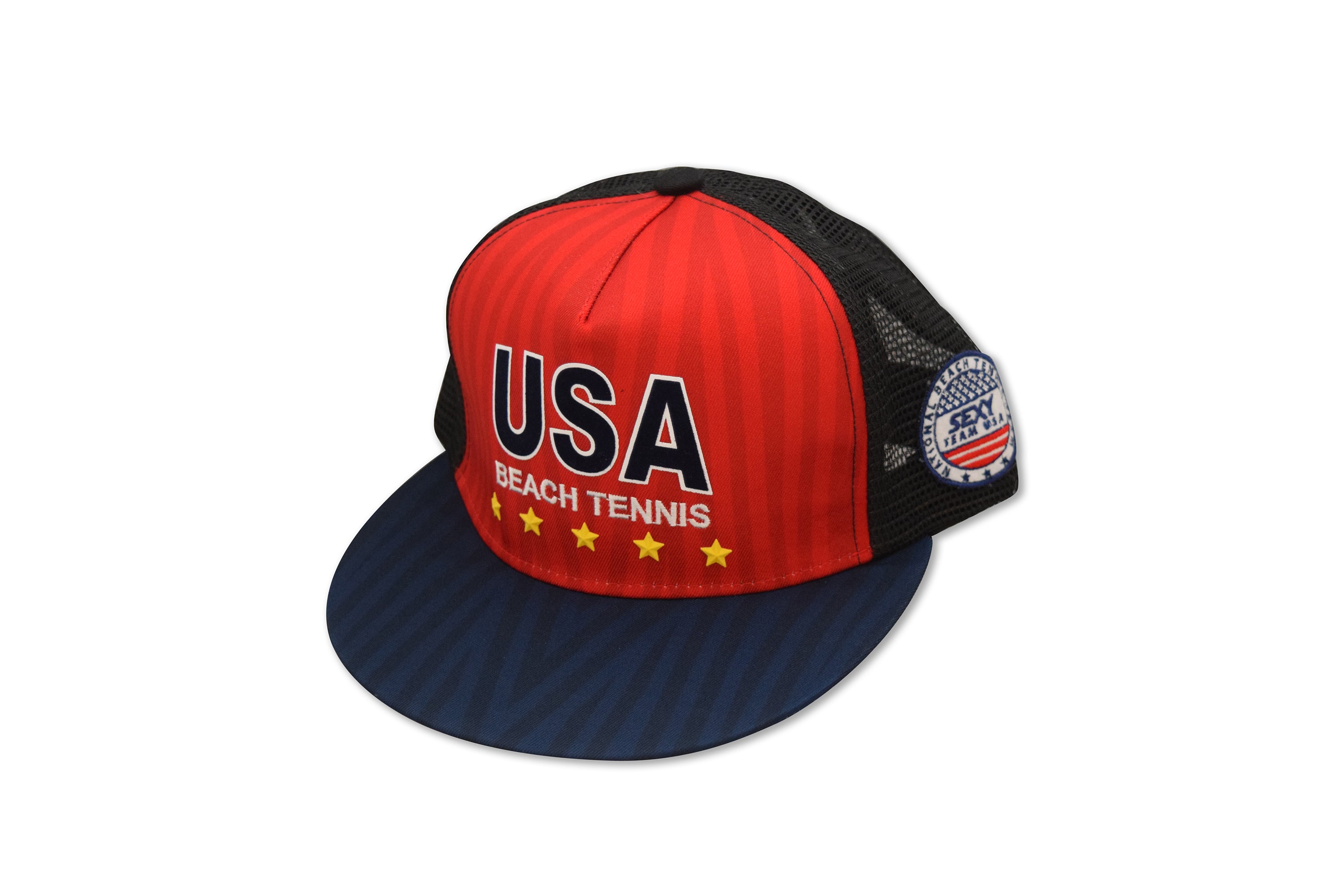 sxy-usa-national-beach-tennis-team-casquette-visi-re-plate image 1