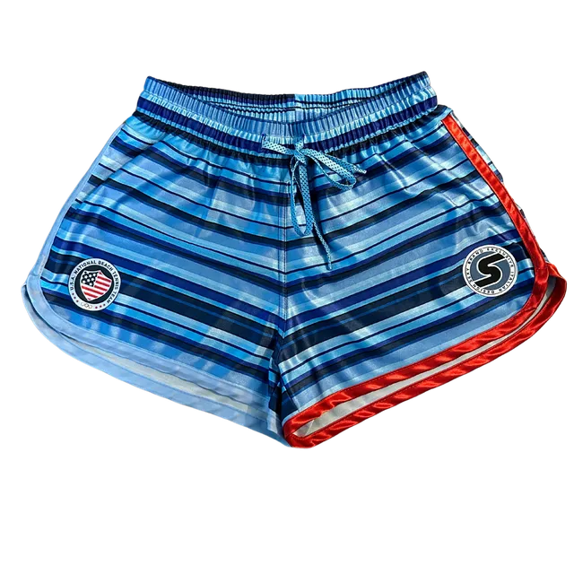 sxy-team-usa-striped-short-femme-beach-tennis image 1