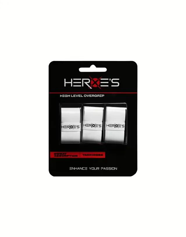 heroe-s-overgrip-h-level-white-x3-grip-beach-tennis-0-55-mm image 1