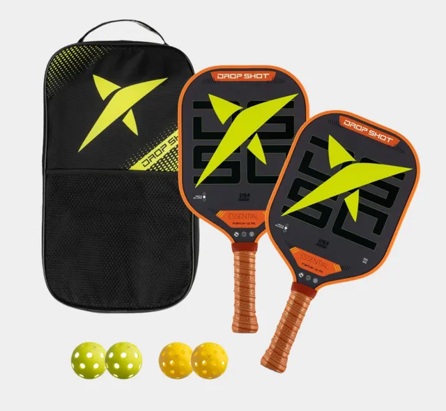 drop-shot-fortum-1-0-set-pickleball-2-raquettes-4-balles-outdoor image 1