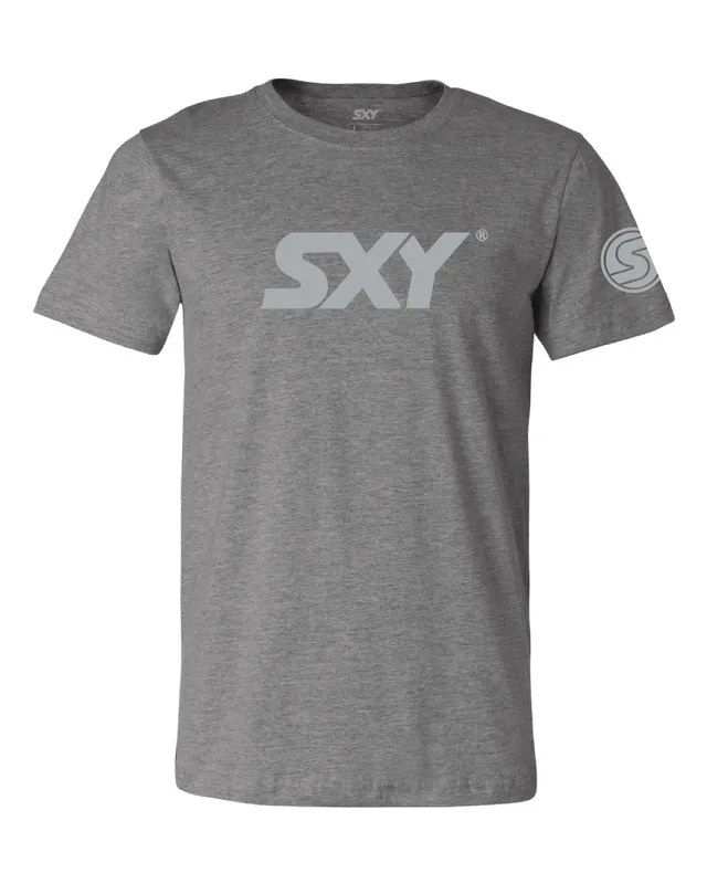 sxy-emblem-tee-gray-t-shirt-coton-homme-unisexe image 1