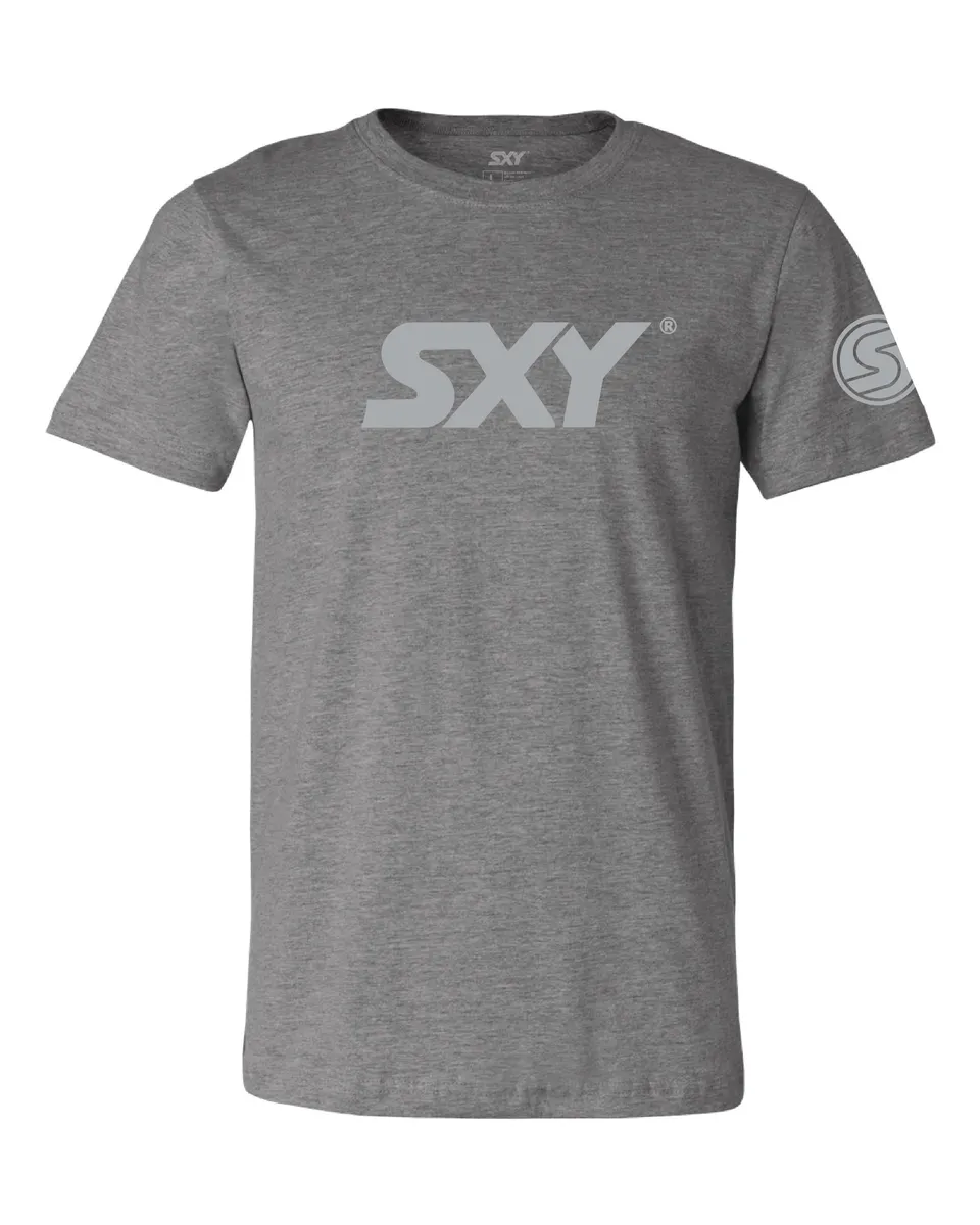 sxy-emblem-tee-gray-t-shirt-coton-homme-unisexe image 1