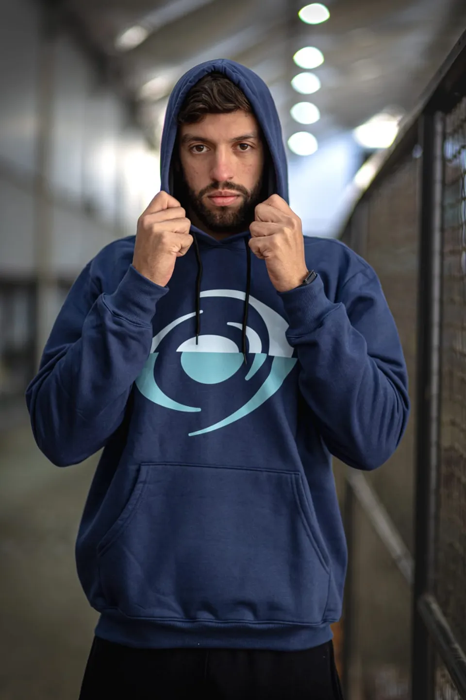 vision-felpa-play-bleu-sweat-unisexe-coton-polyester image 1