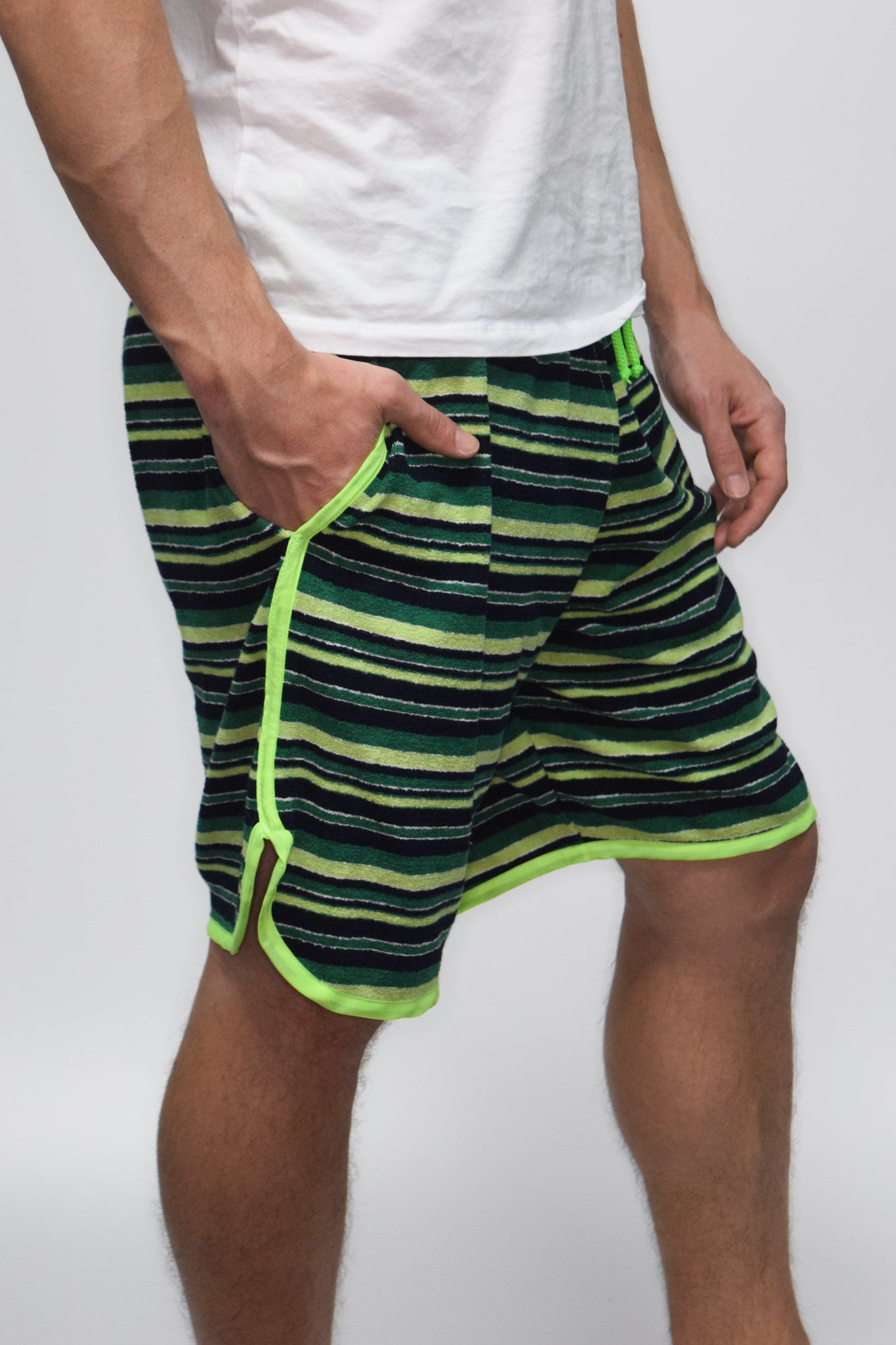 sxy-terry-cloth-short-homme-vert image 2