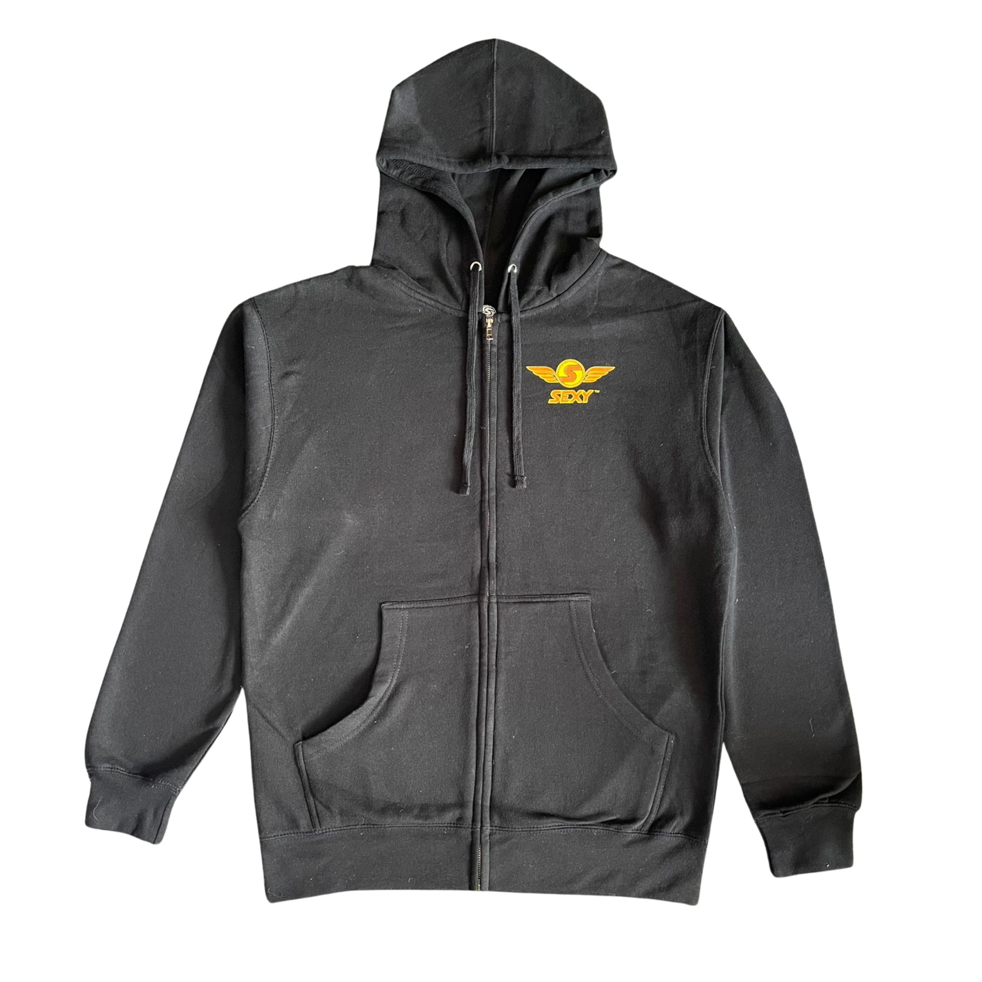 sxy-wings-throwback-sweat-zipp-homme-noir image 1