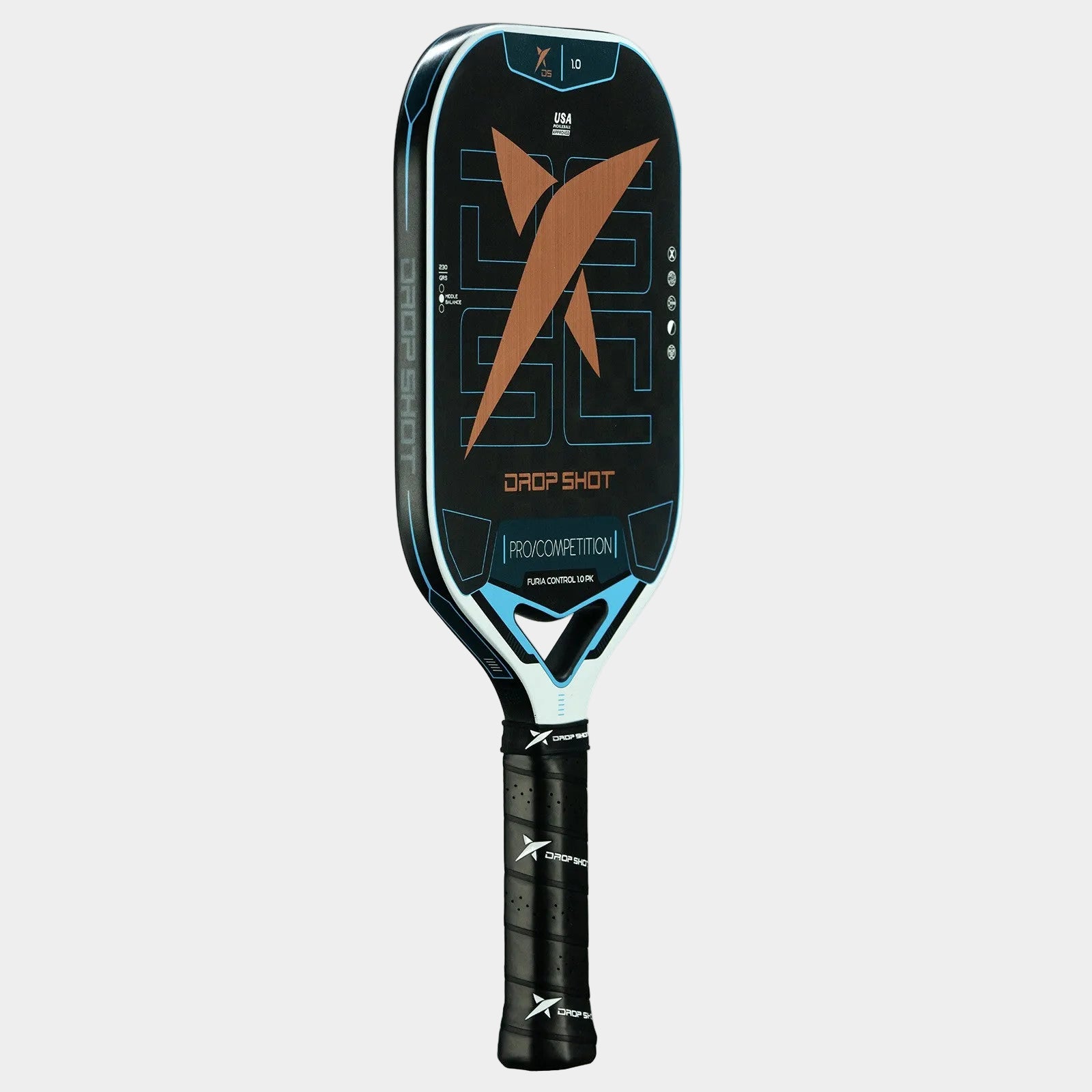drop-shot-furia-control-1-0-raquette-de-pickleball-carbone-16-mm image 3