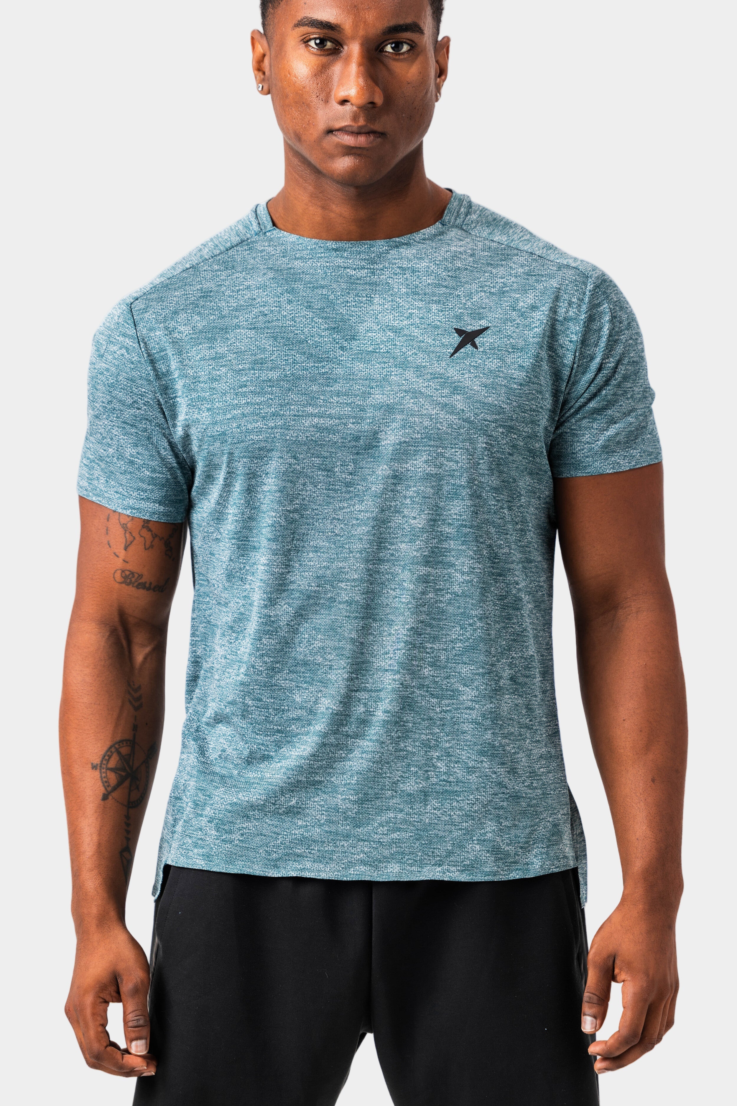 drop-shot-buma-t-shirt-homme-vert-gris image 2