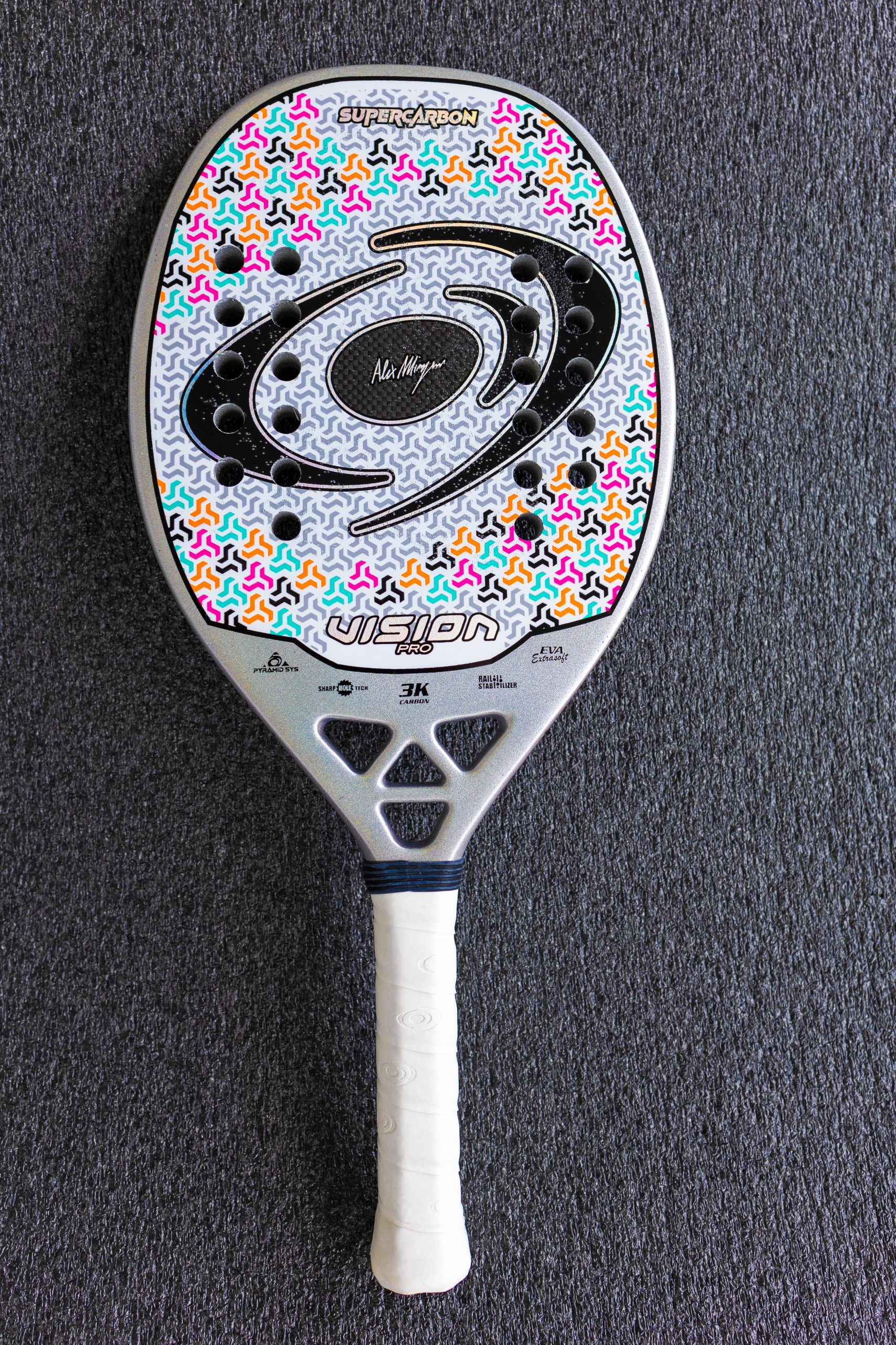 vision-super-carbon-2025-raquette-beach-tennis-carbone-3k-pyramid image 3