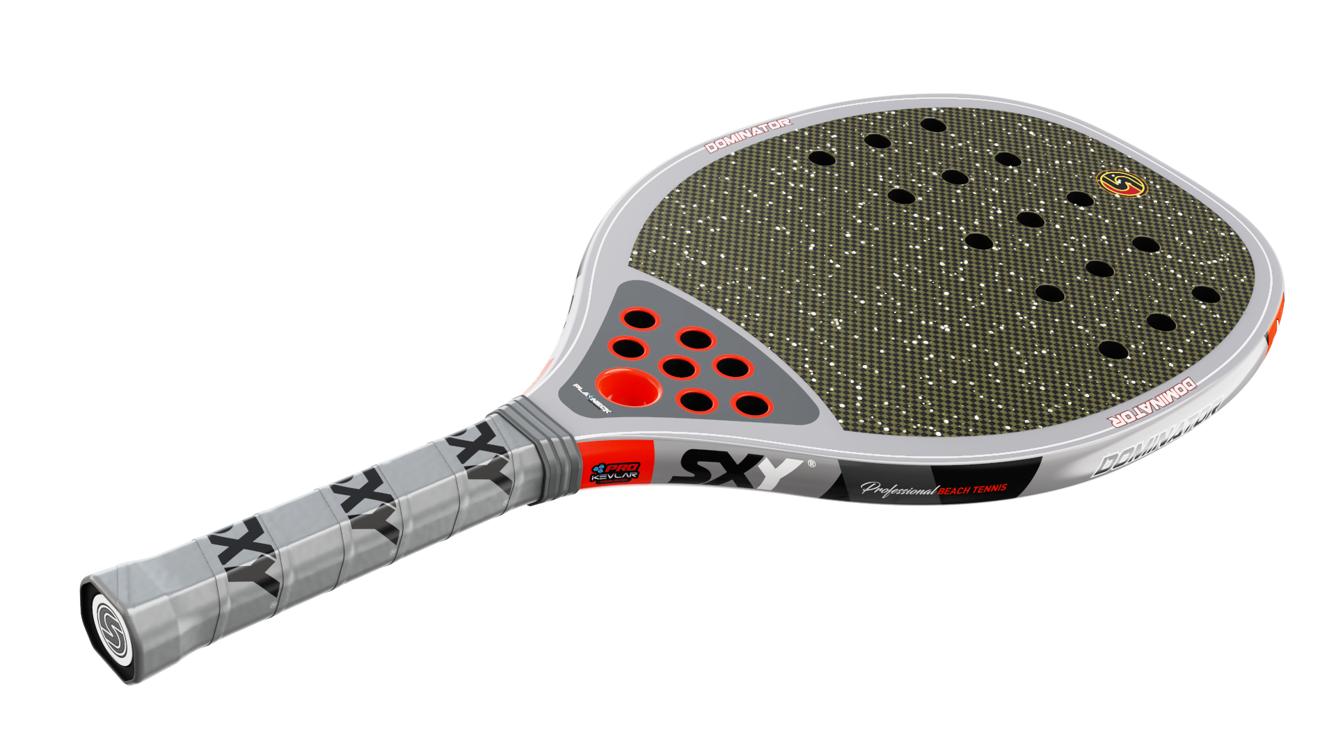 sxy-the-dominator-raquette-de-beach-tennis-carbone-kevlar-playneck-pro-series image 4