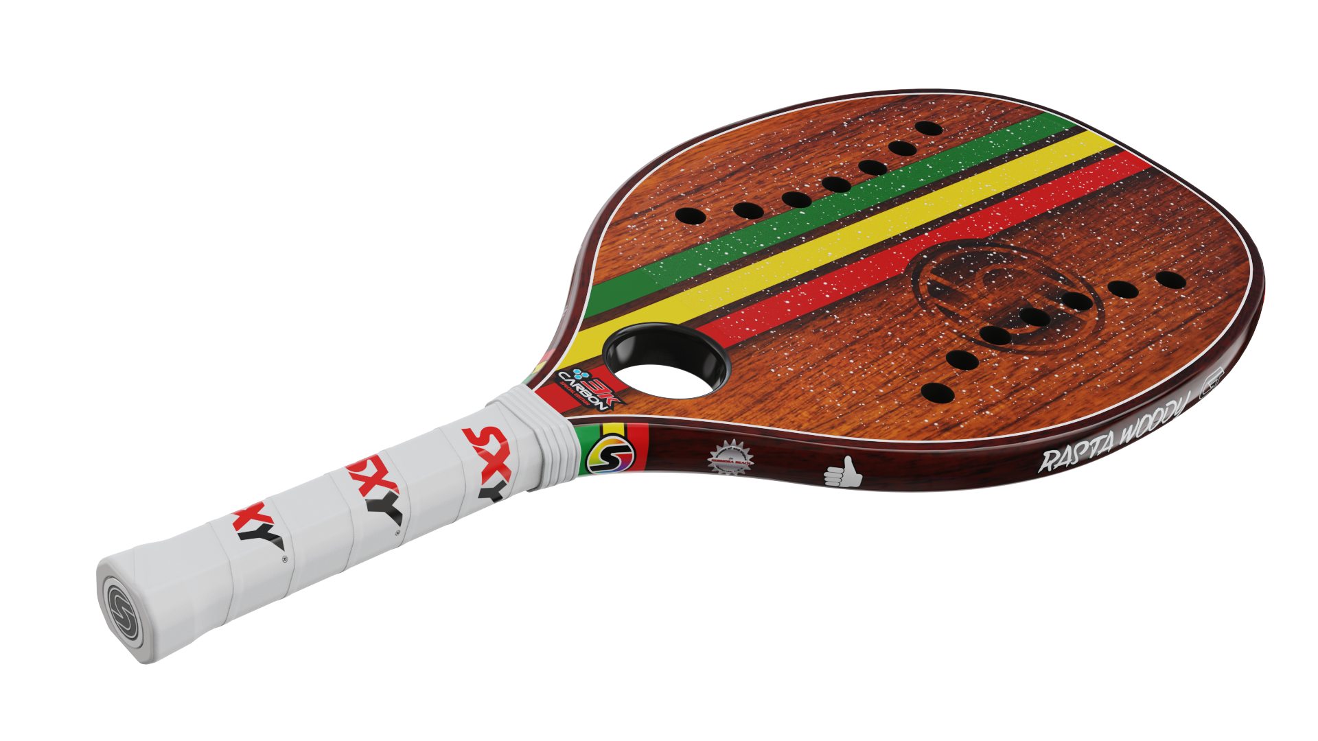 sxy-rasta-woody-gt-raquette-beach-tennis-pro-100-carbone-3k image 4
